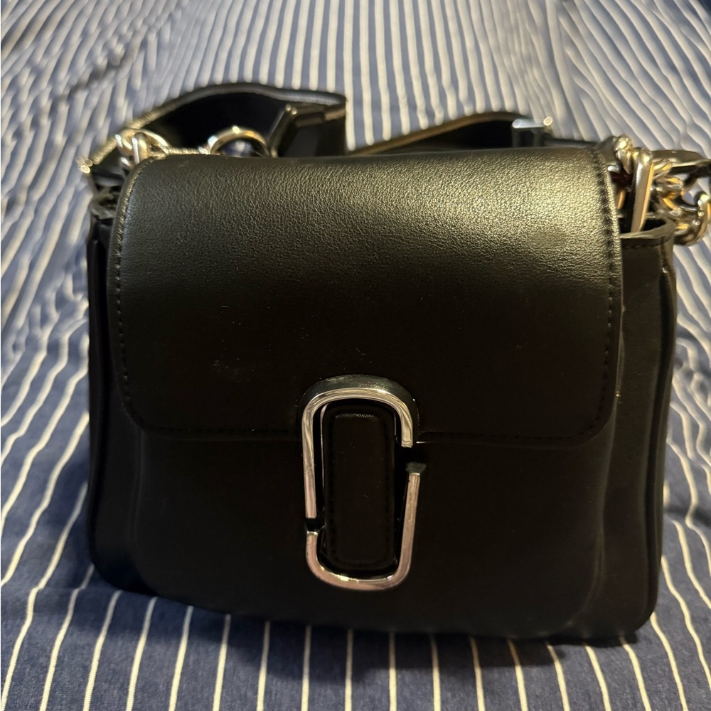 Black Leather Crossbody Bag Marc Jacobs